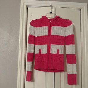 Pink and white jacket